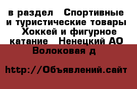  в раздел : Спортивные и туристические товары » Хоккей и фигурное катание . Ненецкий АО,Волоковая д.